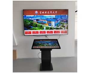 宣城市老年大學(xué)觸摸查詢機(jī)，雙屏顯示安裝調(diào)試完成
